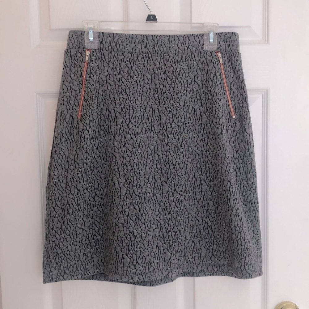 Gray circle skirt